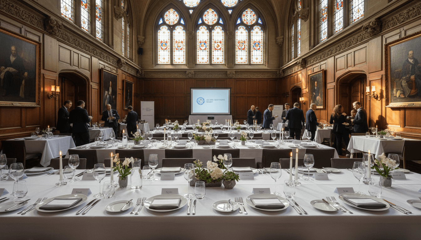 Corporate event setup