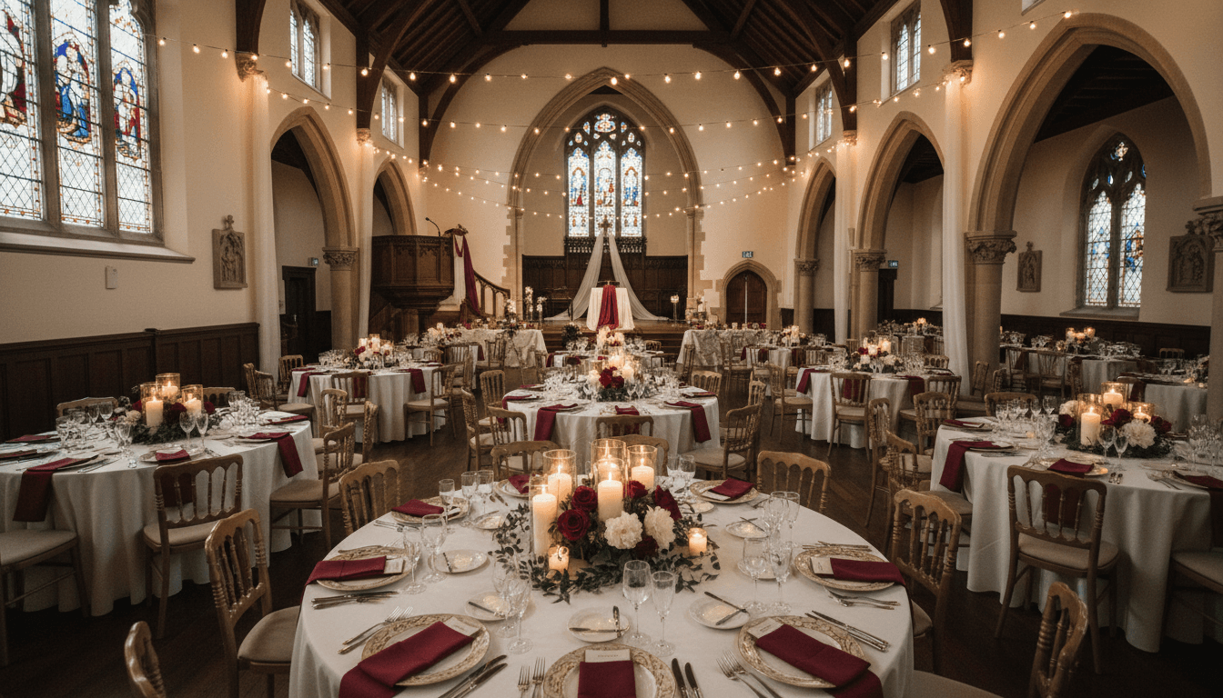 Wedding reception in main dining area
